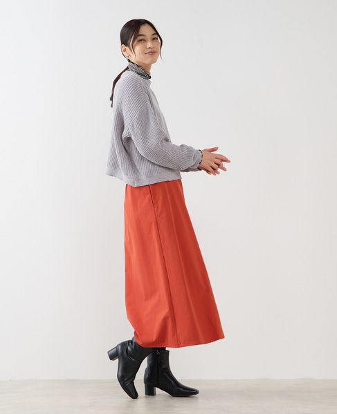 【モール糸ボトルネックニットプルオーバー】 詳細画像 グレー 7