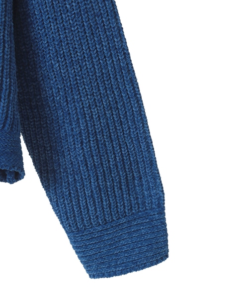 【モール糸ボトルネックニットプルオーバー】 詳細画像 ブルー 12