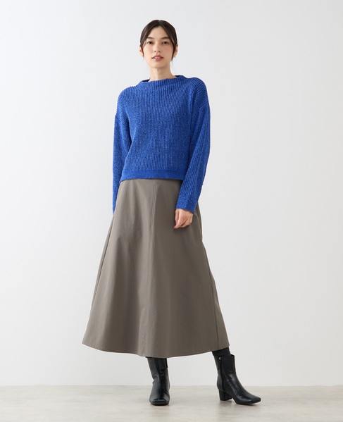 【モール糸ボトルネックニットプルオーバー】 詳細画像 ブルー 2