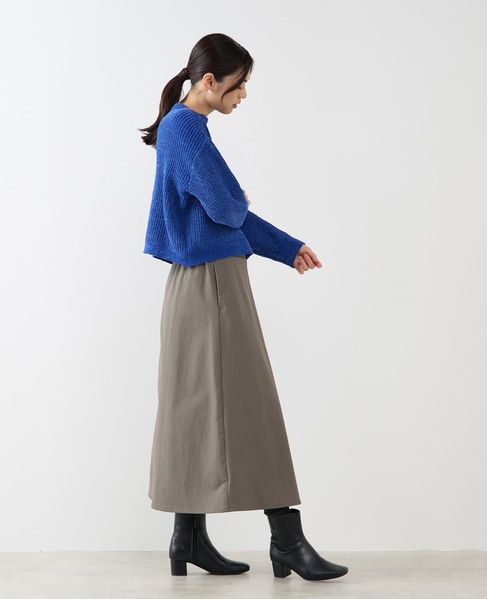 【モール糸ボトルネックニットプルオーバー】 詳細画像 ブルー 6