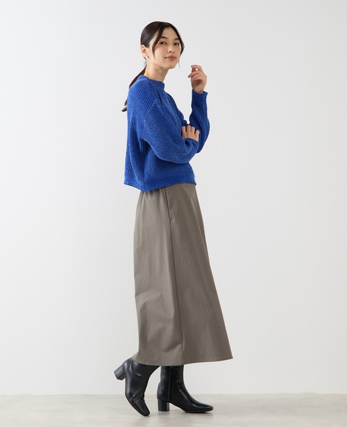 【モール糸ボトルネックニットプルオーバー】 詳細画像 ブルー 7