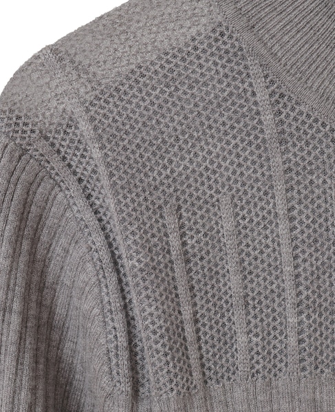 【フリル使いモックネックニット】 詳細画像 トップグレー 14