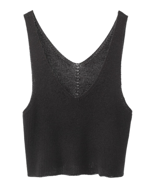 《追加》【麻タッチ片畦キャミ型ベスト】 詳細画像 チャコールグレー 9