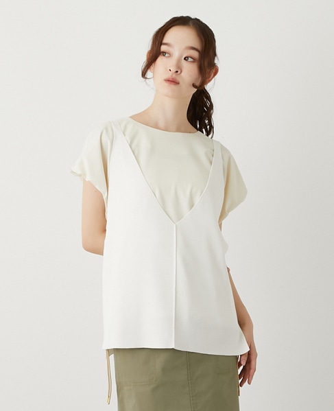 【RYPONY総針キャミ型ベスト】 詳細画像 オフホワイト 1