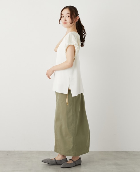 【RYPONY総針キャミ型ベスト】 詳細画像 オフホワイト 4