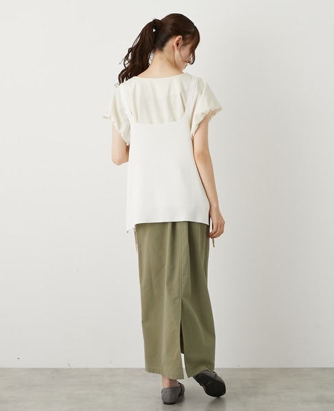 【RYPONY総針キャミ型ベスト】 詳細画像 オフホワイト 6