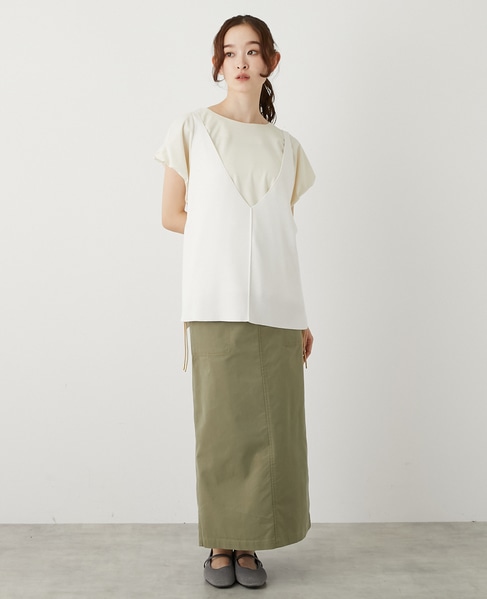 【RYPONY総針キャミ型ベスト】 詳細画像 オフホワイト 7