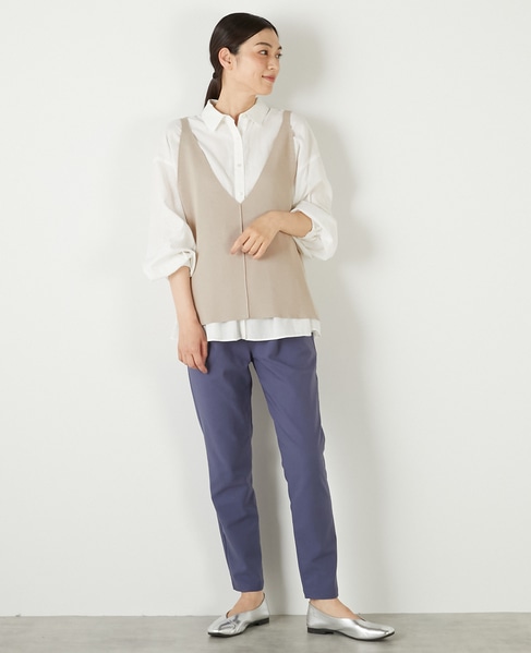 【RYPONY総針キャミ型ベスト】 詳細画像 グレイッシュベージュ 2