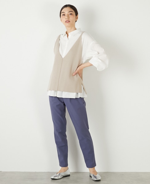 【RYPONY総針キャミ型ベスト】 詳細画像 グレイッシュベージュ 3