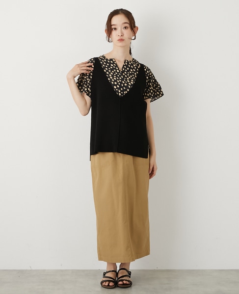 【RYPONY総針キャミ型ベスト】 詳細画像 ブラック 7