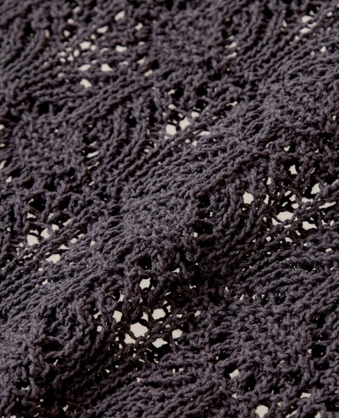 【カギ針金糸入りクレーネックベスト】 詳細画像 チャコールグレー 15