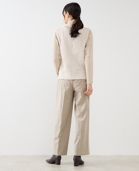 【モール糸Vネックベスト】 詳細画像 アイボリー 6