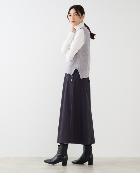 【モール糸Vネックベスト】 詳細画像 グレー 4