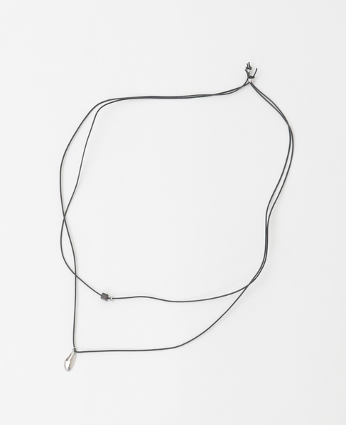 【2本セットのコードネックレス】 詳細画像 ブラック 3