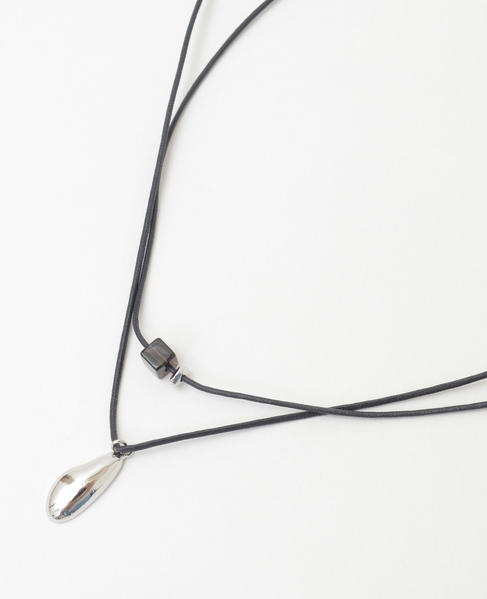 【2本セットのコードネックレス】 詳細画像 ブラック 4