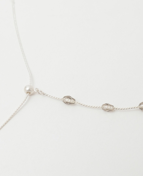 【ガラスY字ネックレス】 詳細画像 シルバー 7