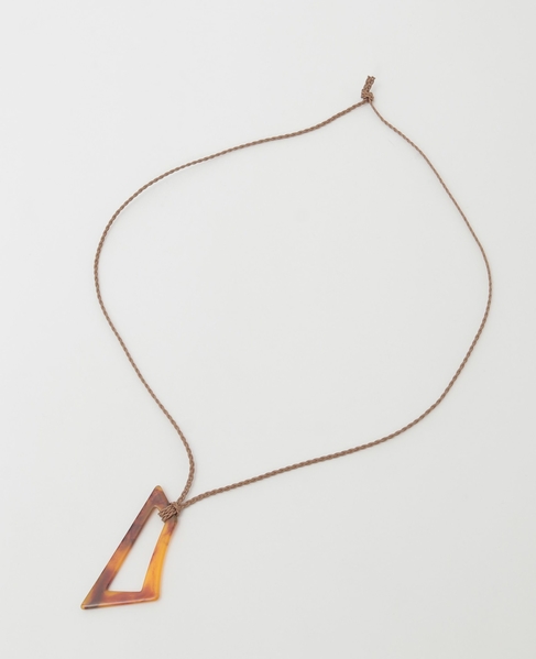 【かくかくスクエアーネックレス】 詳細画像 ブラウン 5