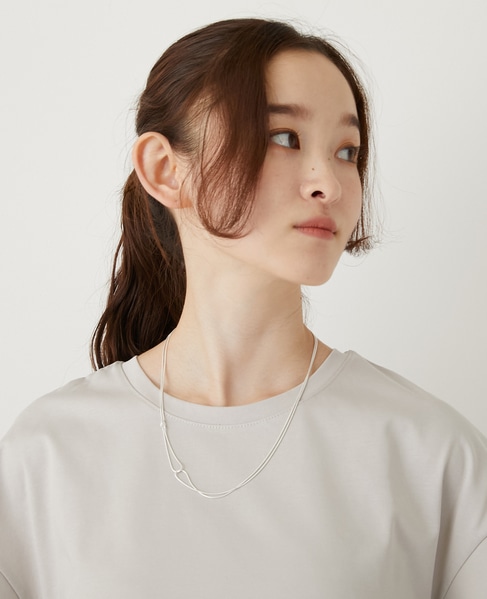 【2連アシメネックレス】 詳細画像 シルバー 2