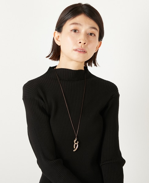 【ひねりトップネックレス】 詳細画像 ブラウン 2