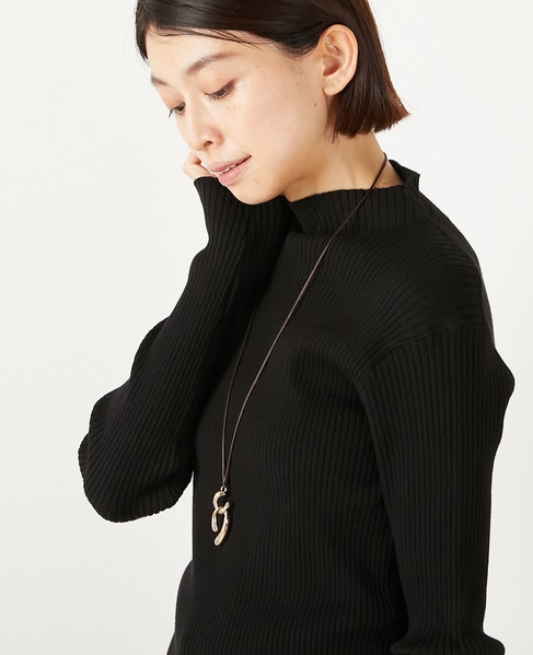 【ひねりトップネックレス】 詳細画像 ブラウン 3