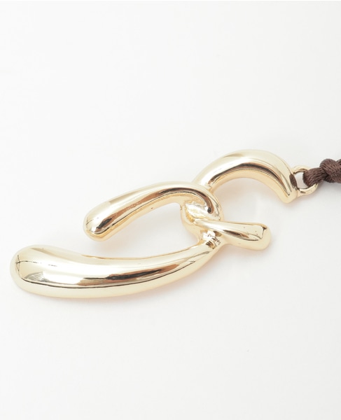 【ひねりトップネックレス】 詳細画像 ブラウン 8