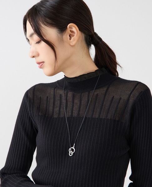 【リングネックレス】 詳細画像 ブラック 2