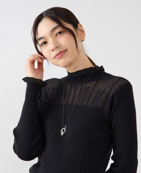 【リングネックレス】 詳細画像 ブラック 3