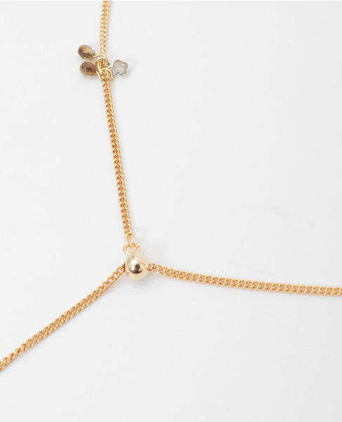 【チェコガラスのネックレス】 詳細画像 ゴールド 6