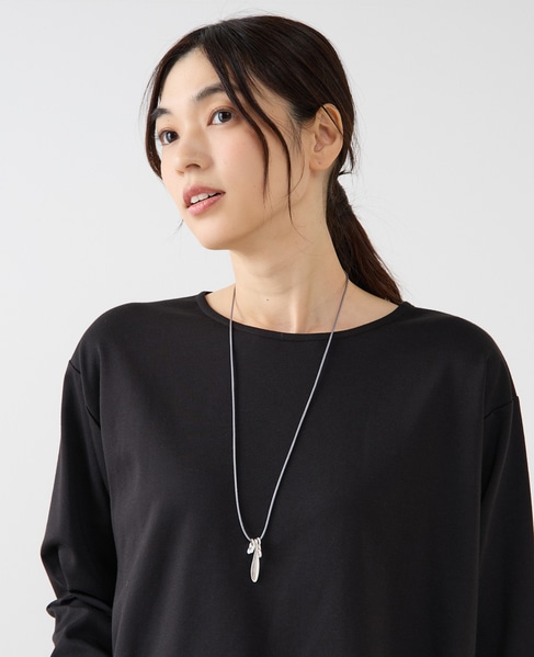 【じゃらじゃらチャームネックレス】 詳細画像 グレー 2