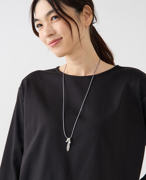 【じゃらじゃらチャームネックレス】 詳細画像 グレー 3