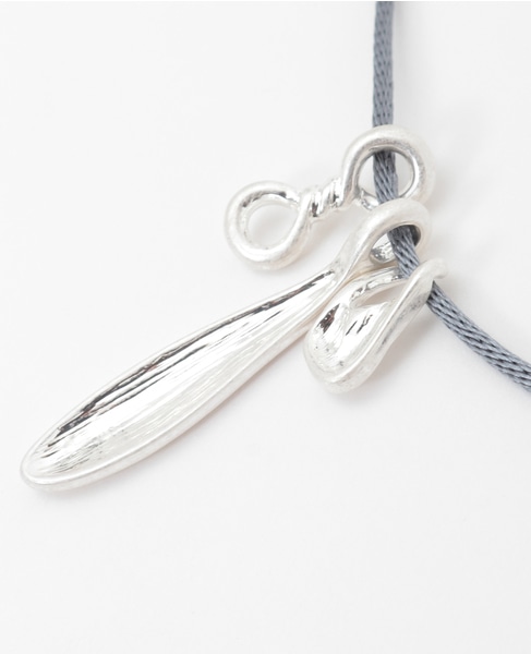 【じゃらじゃらチャームネックレス】 詳細画像 グレー 8