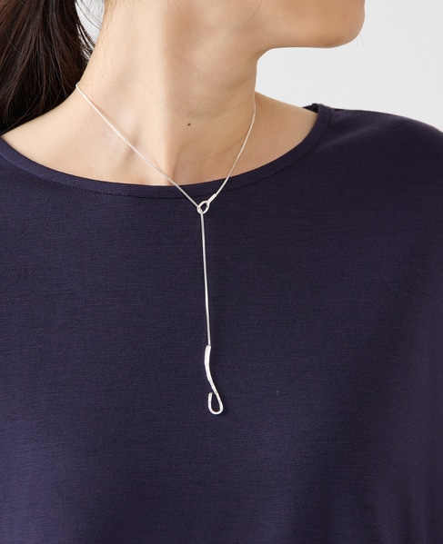 【ボックスチェーンフックショートネックレス】 詳細画像 シルバー 1