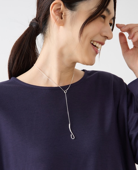 【ボックスチェーンフックショートネックレス】 詳細画像 シルバー 2