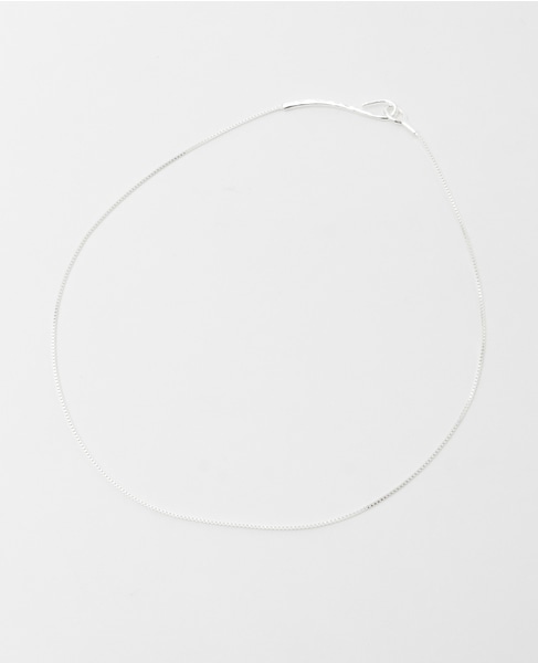 【ボックスチェーンフックショートネックレス】 詳細画像 シルバー 5