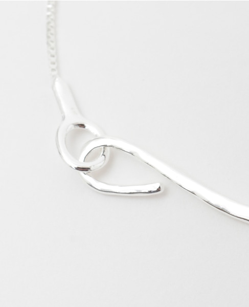 【ボックスチェーンフックショートネックレス】 詳細画像 シルバー 6