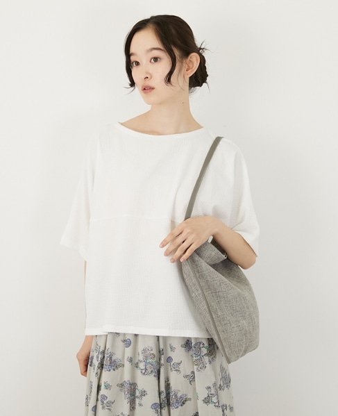 【軽量で涼し気な素材感のワンショルダーバッグ】 詳細画像 グレー 4