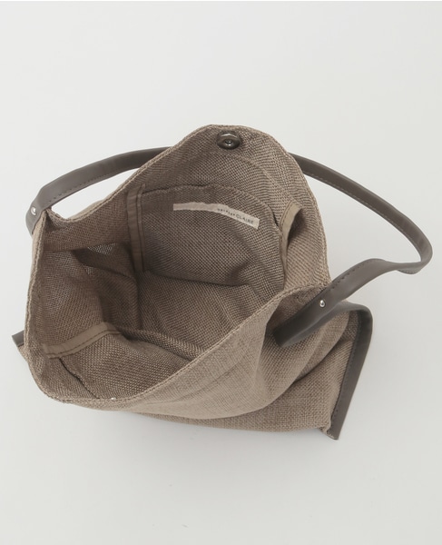 【軽量で涼し気な素材感のワンショルダーバッグ】 詳細画像 ライトカーキ 11