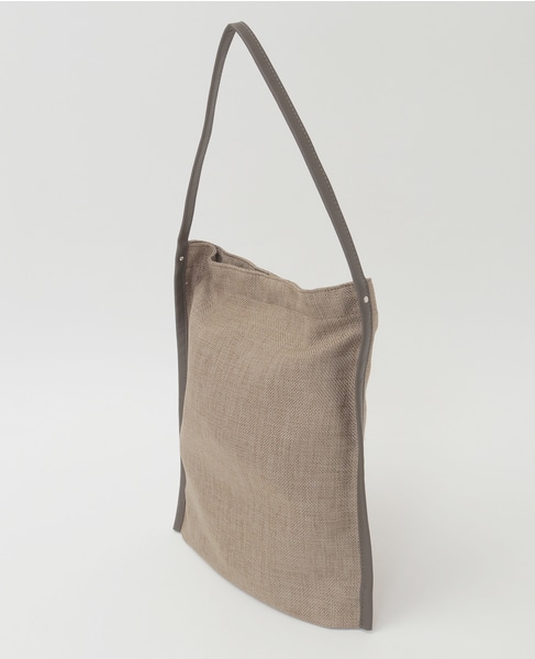 【軽量で涼し気な素材感のワンショルダーバッグ】 詳細画像 ライトカーキ 6