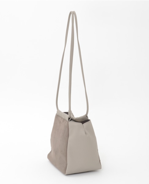 【スエードキューブバッグ】 詳細画像 グレー 4