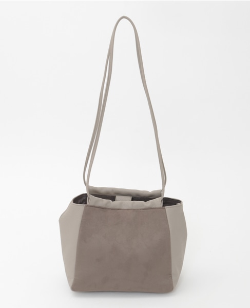 【スエードキューブバッグ】 詳細画像 グレー 5