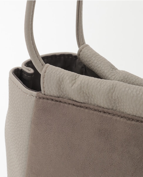 【スエードキューブバッグ】 詳細画像 グレー 6