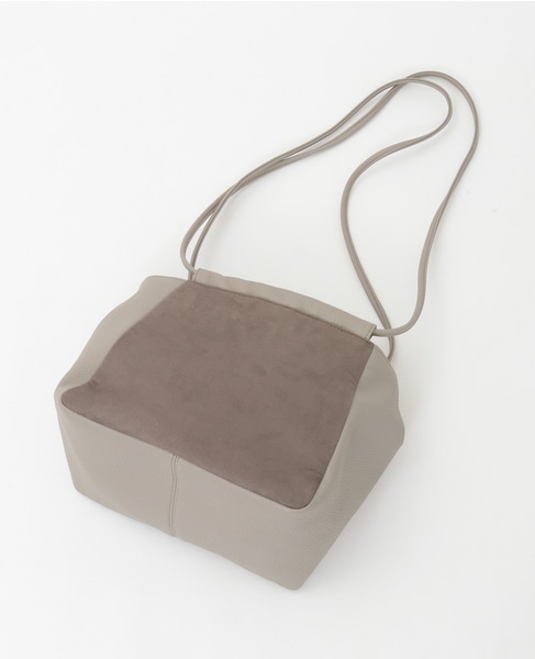 【スエードキューブバッグ】 詳細画像 グレー 8