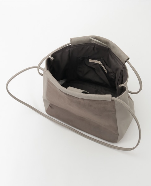 【スエードキューブバッグ】 詳細画像 グレー 9