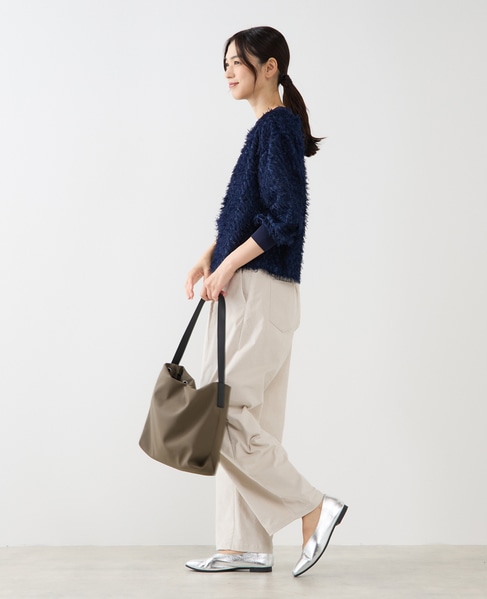 【ギャザーショルダーバッグ】 詳細画像 モカ 4