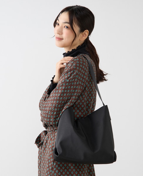 【ギャザーショルダーバッグ】 詳細画像 ブラック 2