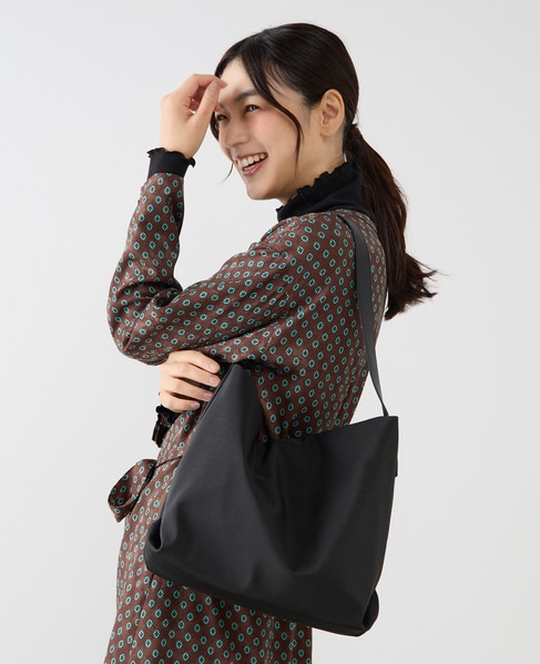 【ギャザーショルダーバッグ】 詳細画像 ブラック 3