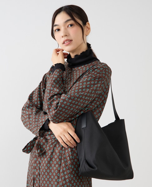 【ギャザーショルダーバッグ】 詳細画像 ブラック 4