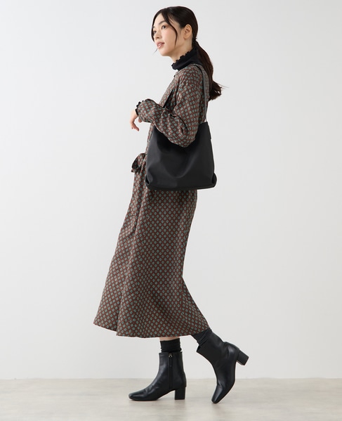 【ギャザーショルダーバッグ】 詳細画像 ブラック 6