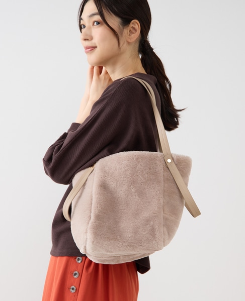 【エコファー2wayバッグ】 詳細画像 ベージュ 2