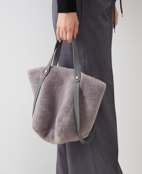 【エコファー2wayバッグ】 詳細画像 グレー 2
